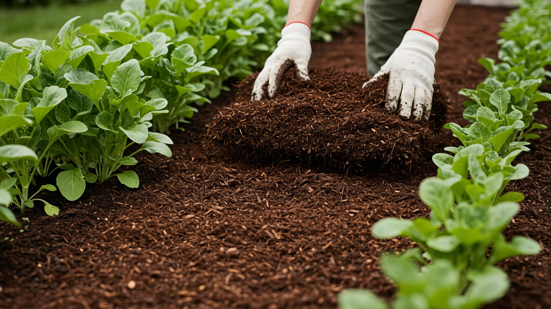 Planted garden bed